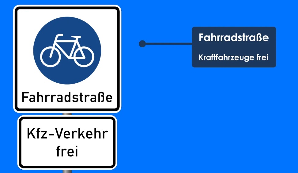 Fahrradstraße und Kfz frei
